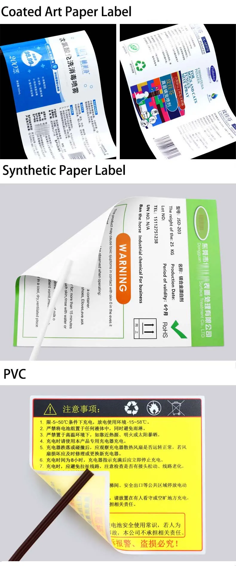 Self-Adhesive 70x50 60x40 50x30 Direct Thermal Labels Waterproof Barcode Food Shipping Sticker For Zebra Printer