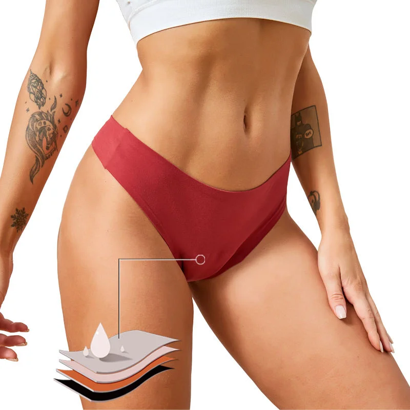 7-Colour Seamless Period Thong -gusset reference