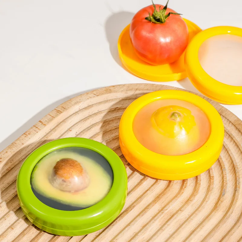 Lunch Saver & Avocado-Sparer – 20,3 Cm, Wiederverwendbar Für Obst, Gemüse, Sandwich, Zwiebeln (rot)
