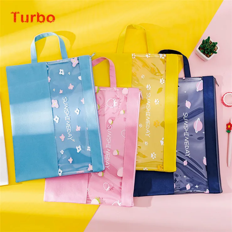 Bolsa De Viaje Oxford Para Documentos,Herramientas Populares Coreanas De  Papelería,Suministros De Oficina,Con Cremallera De Dibujos Animados A4,A  Prueba De Fuego - Buy Cremallera Bolsa,Archivo De Viaje,Bolsa De Fuego Bolsa  De Documento Product