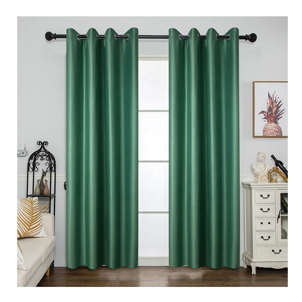 Pure Color Solid Faux Linen Hunter Dark Forest Green Blackout Curtains Room Darkening Curtains Panels Buy Linen Curtain Dark Green Curtain Blackout Curtain Product On Alibaba Com