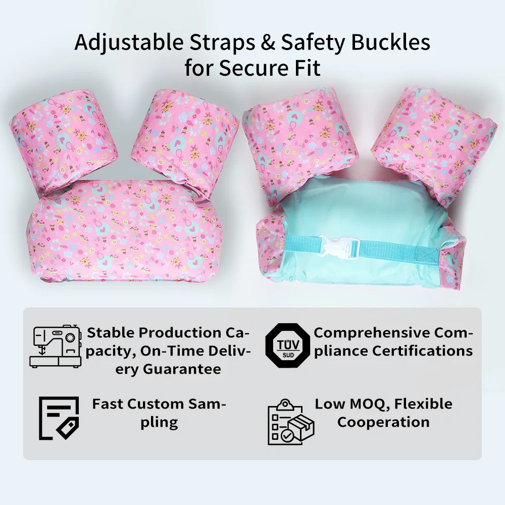 OEMカスタム 子供用アームフロート付きスイムベスト EPEフォーム浮力補助具 男の子 女の子 幼児用スイミング補助ベスト