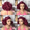 Parrucca elastica per capelli umani da 12 pollici-99J