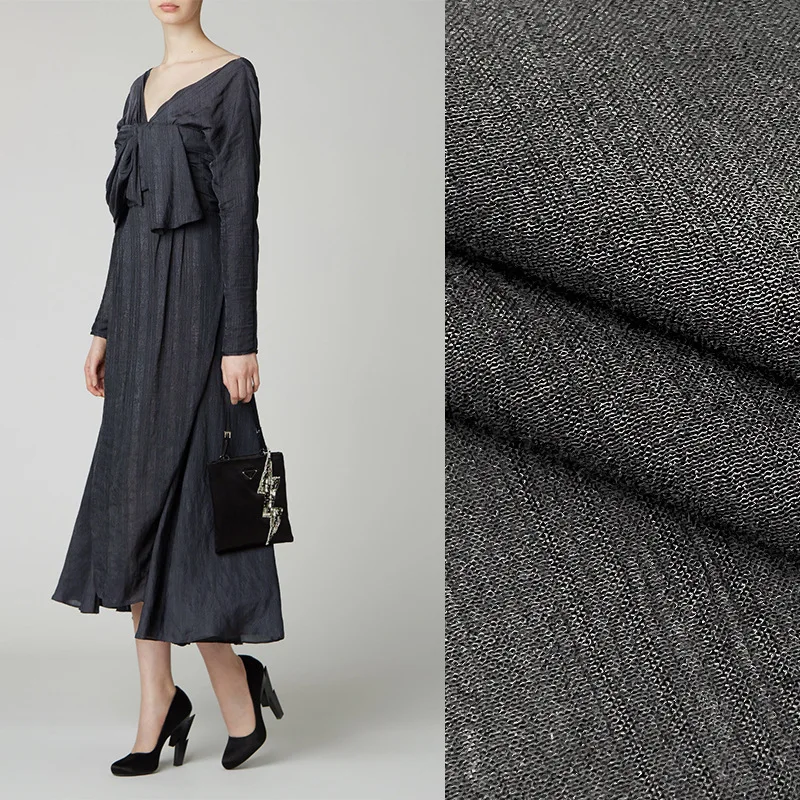 100% Rayon Crinkle Viscose Solid Crepe Fabric Dyed Clothing Bonnie NR