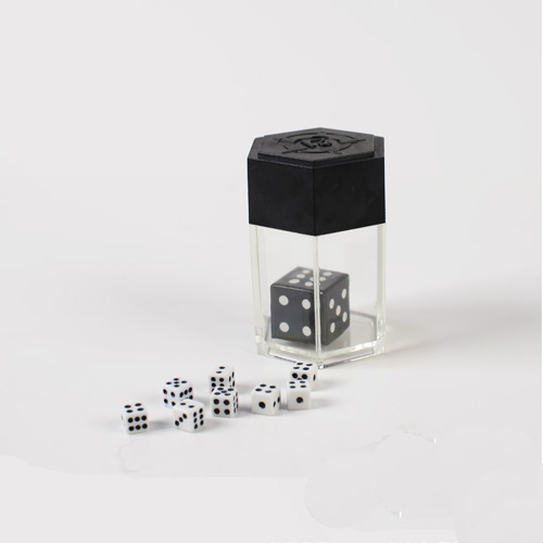 Высококачественная бомба для костей магический трюк с черно-белыми кубиками