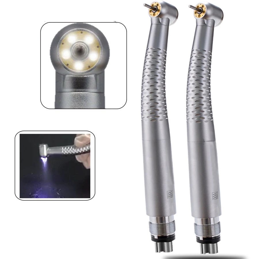 Dental Highspeeed 5 LED Sprays Water Pushbutton Air Turbine Highspeed Handpiece/dental Turbina Pen