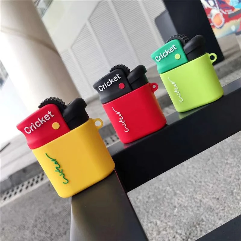 case for airpods 2 cigarette 3D Cigarette Lighter for Airpod Cover Soft Silicone Earphones Cases for  Apple Airpods 2 1