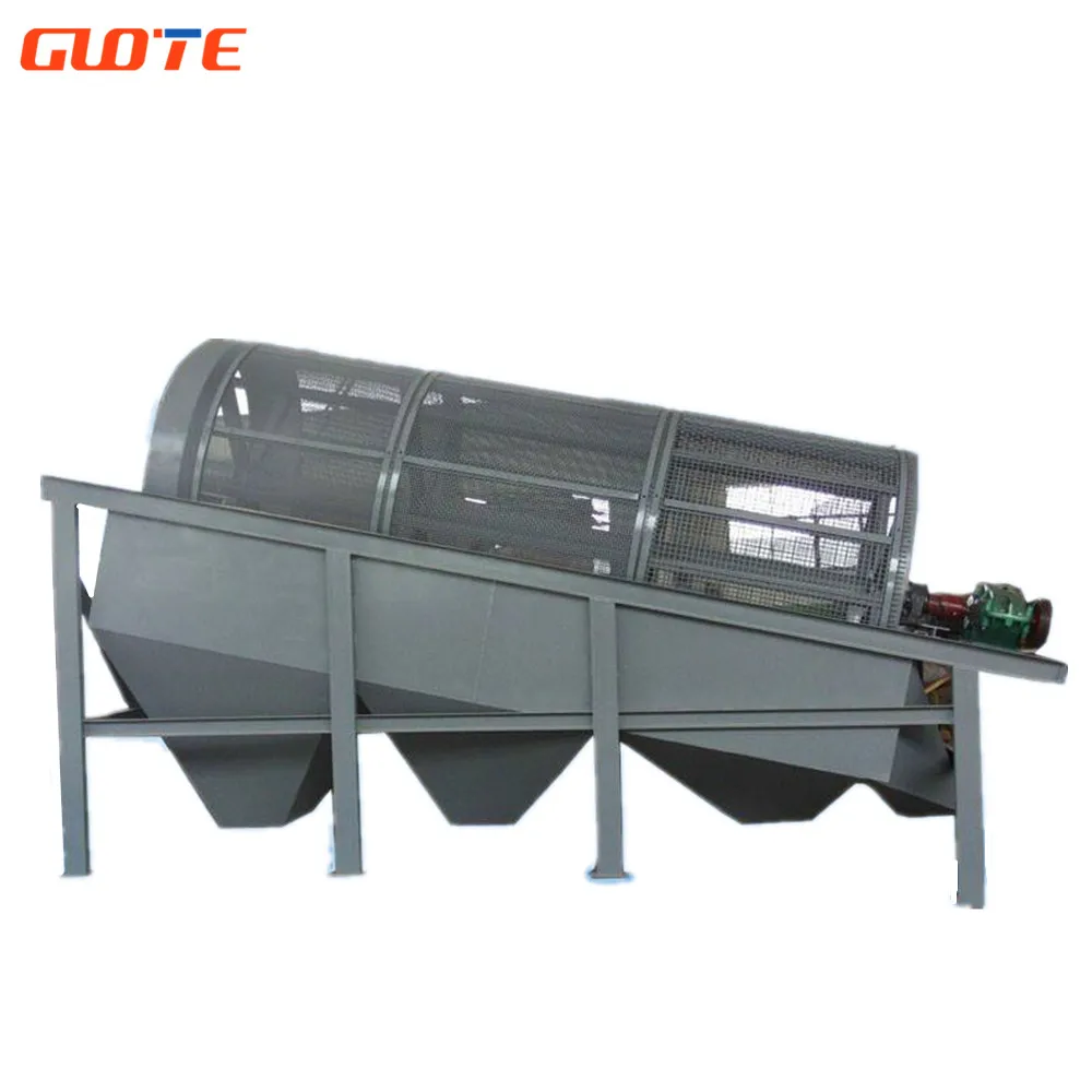 Large Capacity Sorting Stainless Steel Recycling Wear-resisting Roller Screen Machine Rotating Drum Sieve