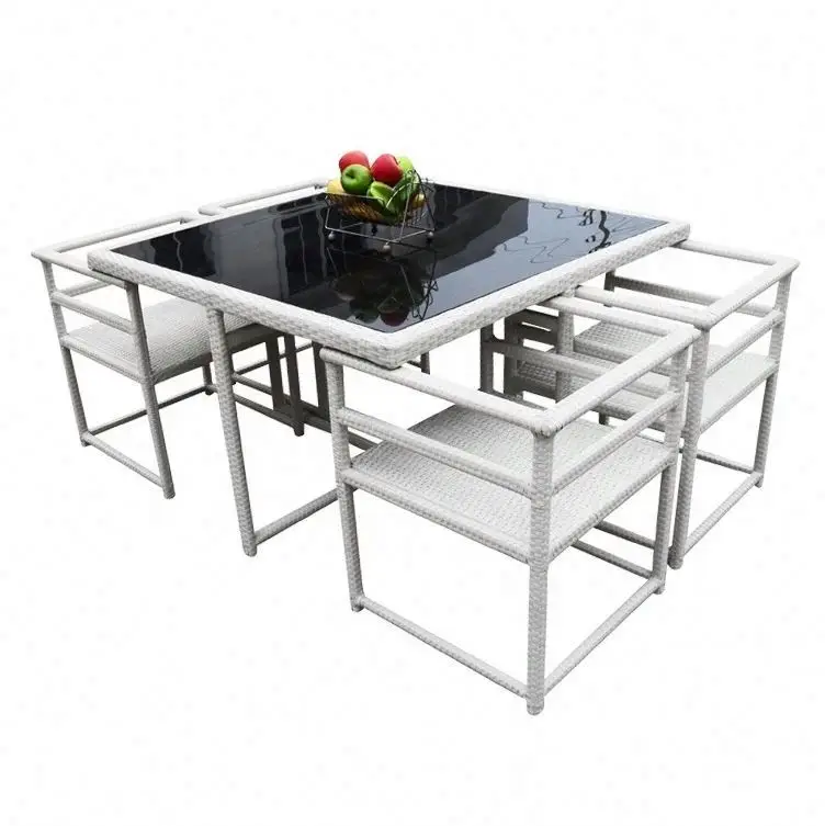 Vollständig bestückte Fabrikdirekt-Gartenmöbel aus Aluminium für Außenbereich, Essgruppe, Sofa, Terrasse
