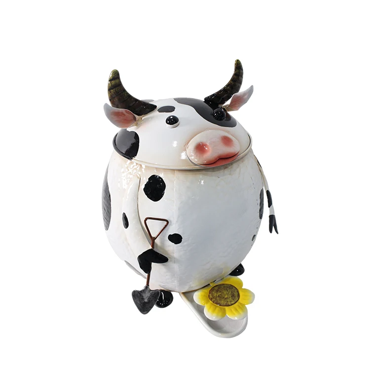 Outdoor Yard Garbage Can Cow Animals Proof Universal Trash Can