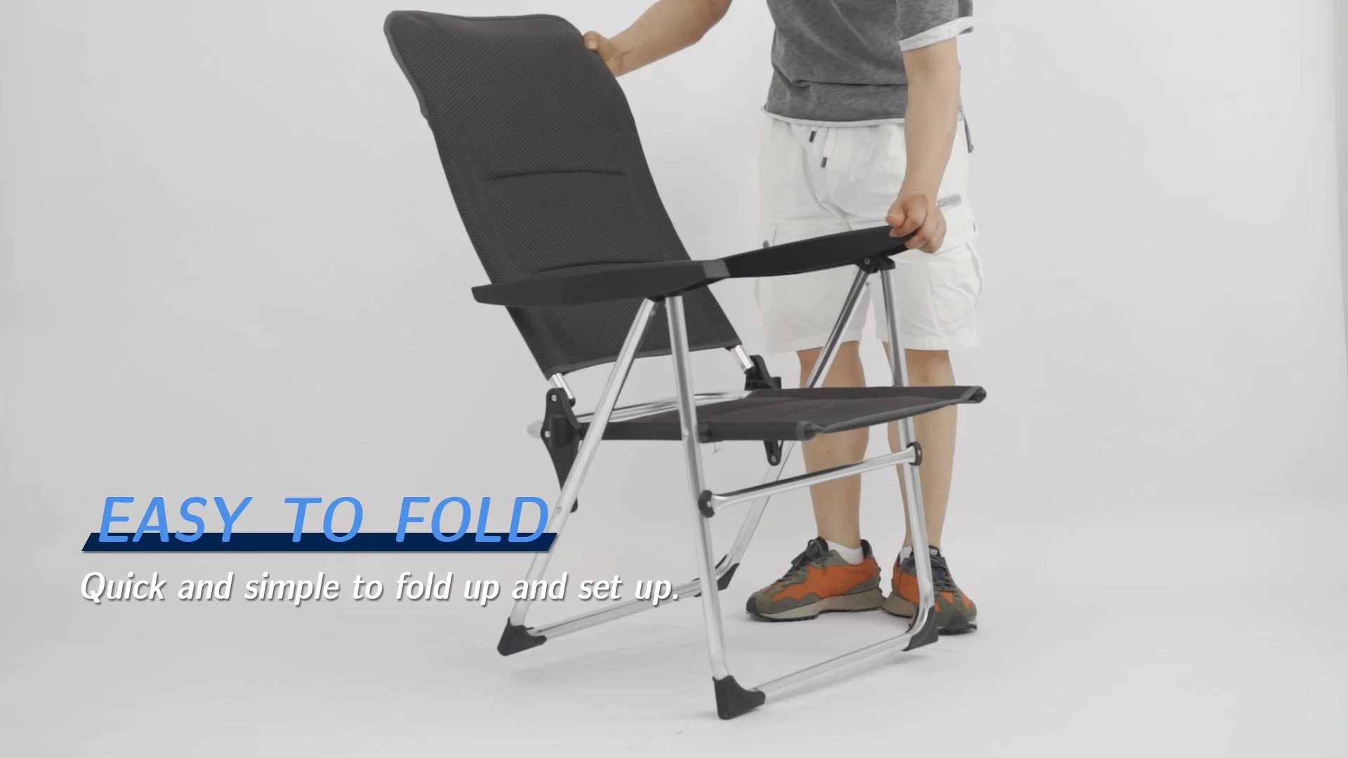 5 Positions Adjustable Portable Beach Camping Chair Wholesale Fold Camp