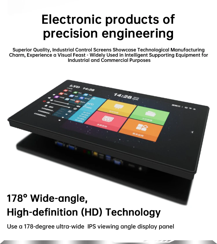 Embedded Industrial Touchscreen Panel PC Open Frame High-Brightness Display IP65 Protection Linux/Windows/Android Capacitive