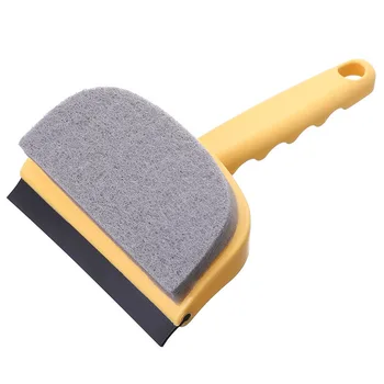 Double Side Brush Head Glass Mirror Surface Clean Brush Two In One To Glass Artifact Multi-PuSponge Brushrpose