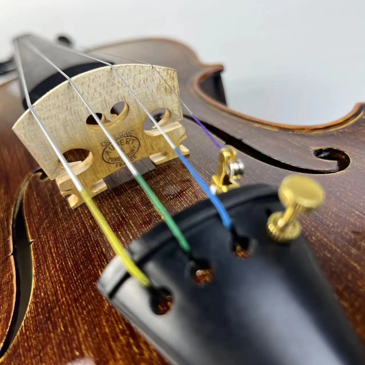 High End Handmade Patterned Violin Professional Solid Wood Violin Adult Child's Beautiful Tone Retro Handicraft Violin