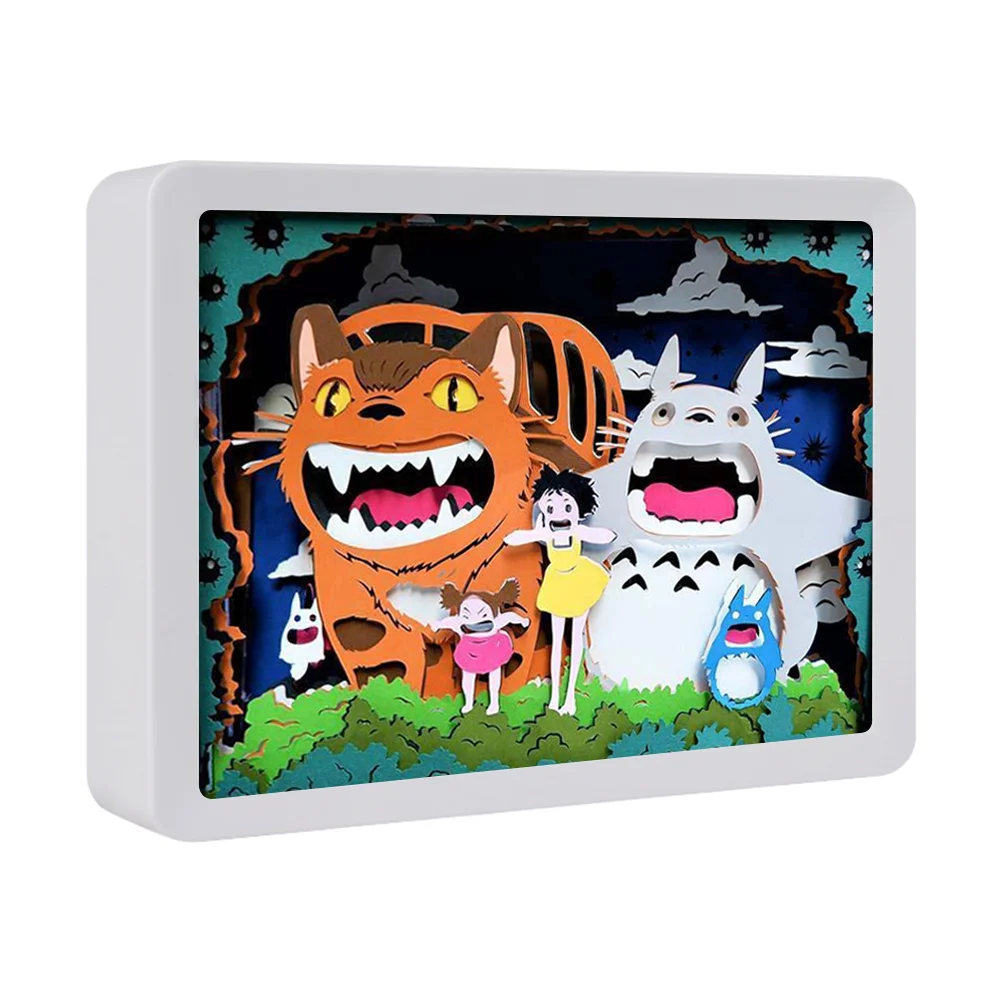 Cut Light Box 3D Shadow Box Night Light Led Lamp 2026 High Quality Anime Paper Bedroom Decoration Cartoon 60 Mixed ABS and Paper