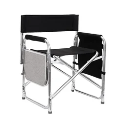 Outdoor aluminum alloy camping folding chair single seat oxford cloth beach fishing anti-flip chair