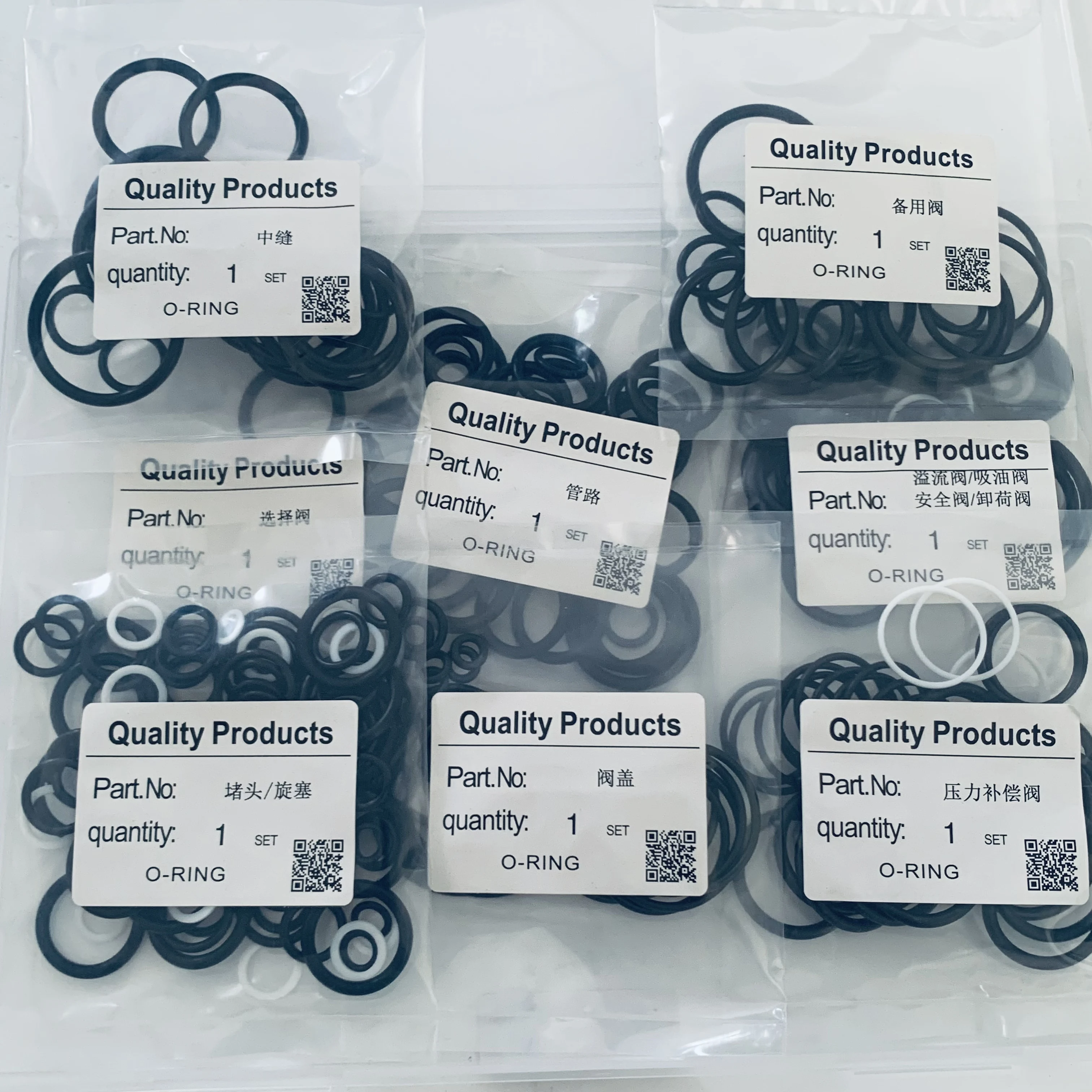 For Komatsu PC100-6 PC120-6 Excavator Parts Hydraulic Cylinder Repair Main Valve Seal Kit 7021601542 Construction Parts