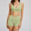 Conjuntos de pantalones cortos (verde)
