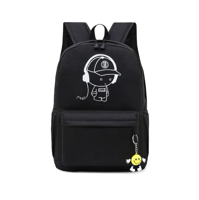 Wholesale Promotional waterproof lightweight oxford cute boy black school bag From