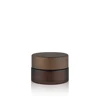 Gradient amber frosted jar