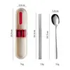 [red buckle] spoon chopsticks two-piece set