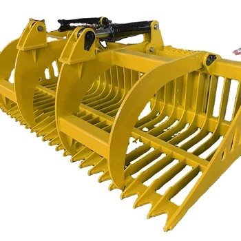 Promotion!! free shipping Wood Log Grapple Skeleton Bucket skid steer grapple attachments