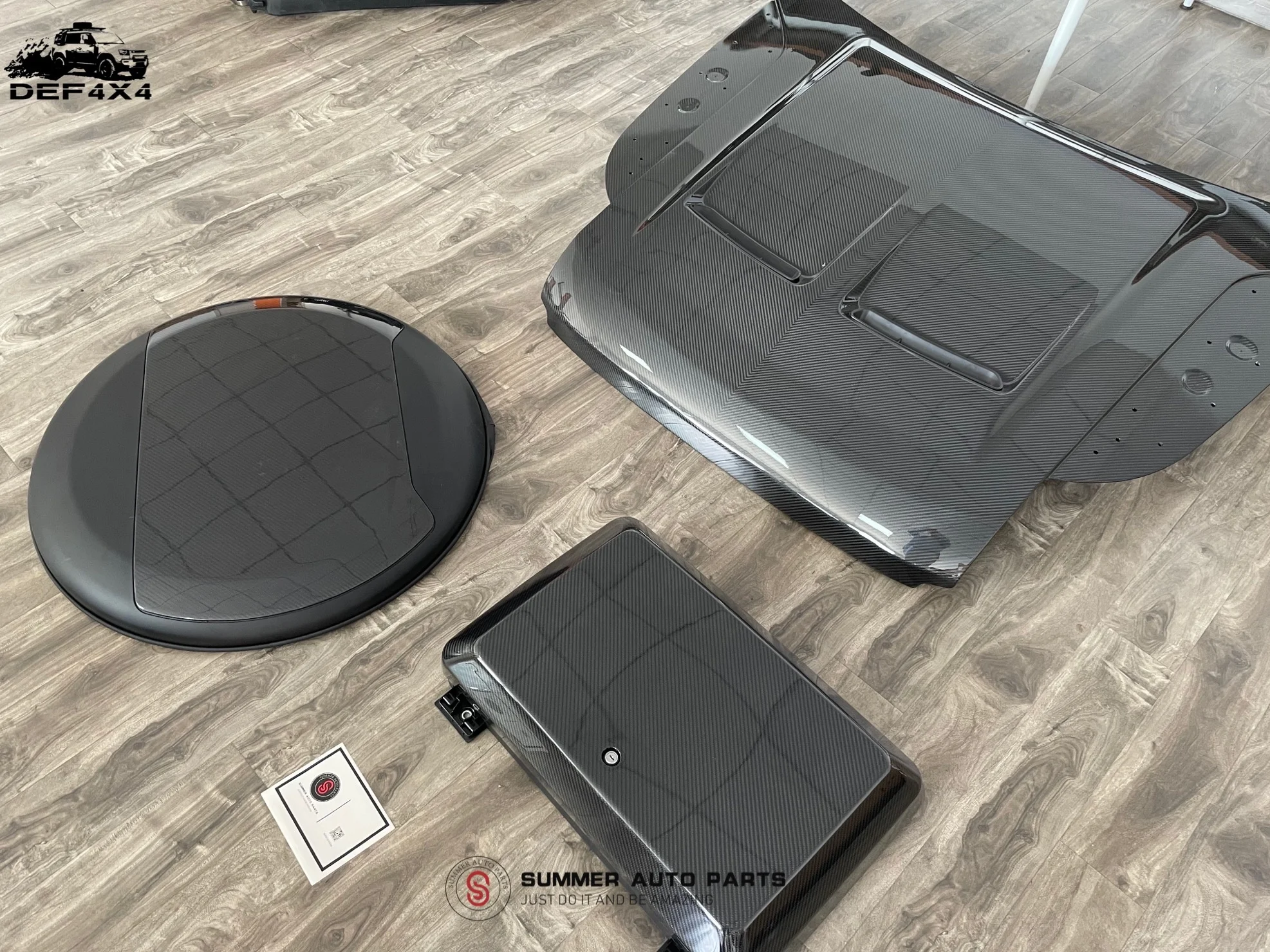 Oem Dry Carbon Fiber Stain Svr Auto Car Parts Front Engine Hood