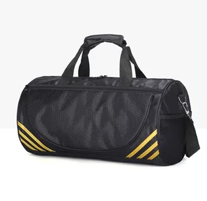 Large Capacity Custom Logo Sports Gym Duffel Bag with Shoes Compartment Travel Bag for Men and Women Nylon Adjustable Strap