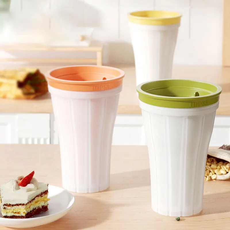 Freezing Silicone Smoothie Ice Making Cup Crushed Ice Cup 150ml Frozen Magic Slushy Cup Ice Maker