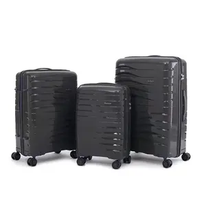 Hot Sale Simple Luxury Brand 20 24 28 Inch PP Trolley Luggage Suitcase Large 14 Inch Zipper Opening TSA Caster Password