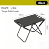 [Black] single tactical table without storage bag