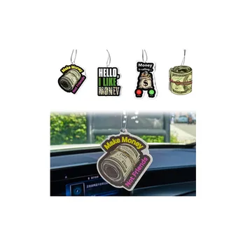 OEM Custom Logo Paper Air Freshener Hanging Car Accessories for Vehicle Mirror