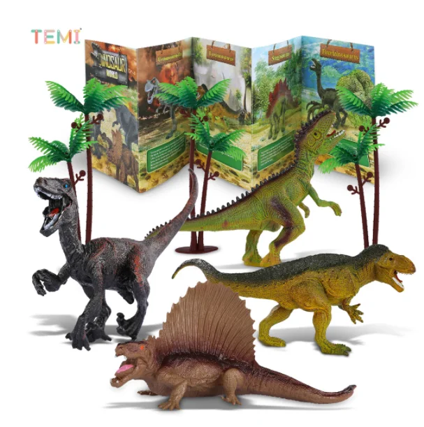 Set De Dinosaurios Con Alfombra De Juego – 8 Figuras Y 28 Accesorios, Mundo Jurásico DIY Para Niños 3-6 Años, Regalo Educativo