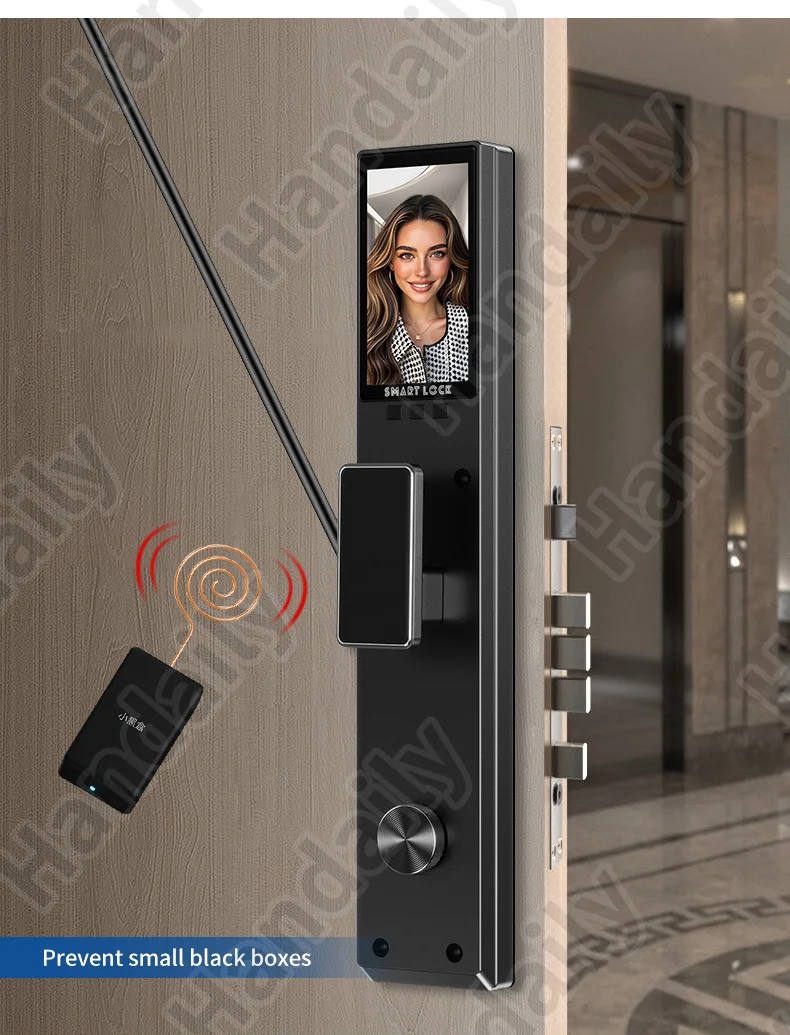 handaily palm face recognition door lock for home fingerprint tuya app remote control video intercom smart lock multi language c11-3