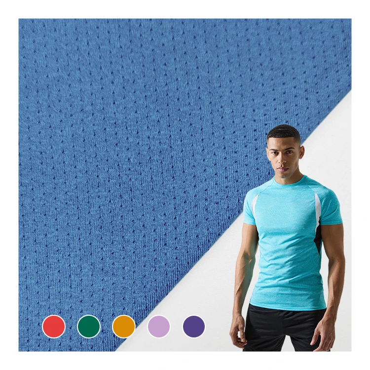 Quick Dry Sports Polyester Fabric Mesh Material, 95 Polyester 5 Elastane Cationic Mesh Fabric for Sport/