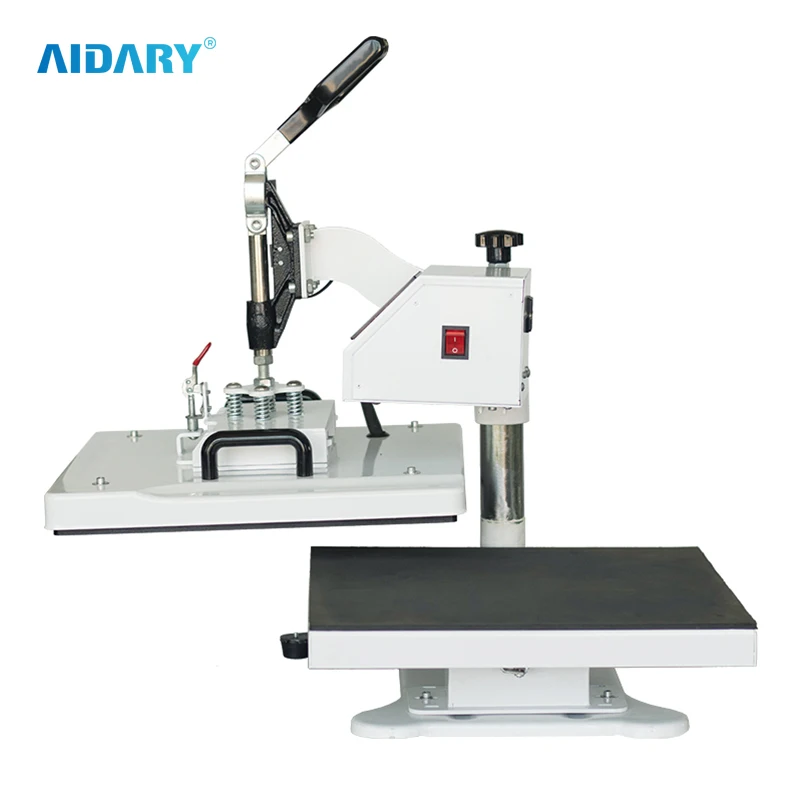 9 in 1 CE Certified 400W LCD Controller Combo Heat Press Machine Automatic Flatbed Printer with Memory Function Manual Option