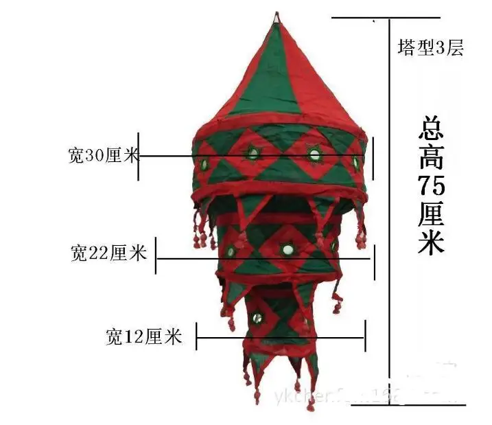 Индийские складные хлопковые тканевые фонари абажуры хиппи украшения для палатки уличные