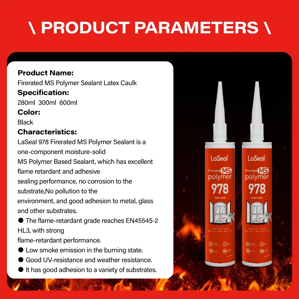 Laseal Supplier Direct More 20 Yrs Oem Odm Neutral Fire Sealant Smoke