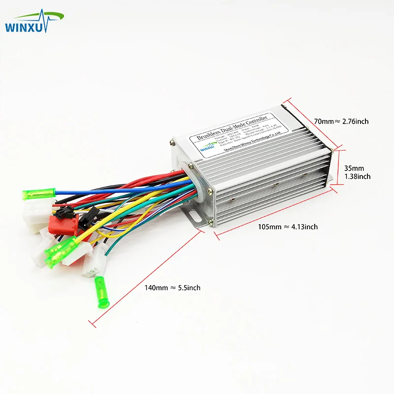 brushless dc motor controller for electric bicycles NULKOMMA JH4AJ6633DZWBT Bike DC48V The leaf 36V 500W ebike black motor controller is so easy to drive your electric bicycle. 36v 48v 350w 18a E-scooter