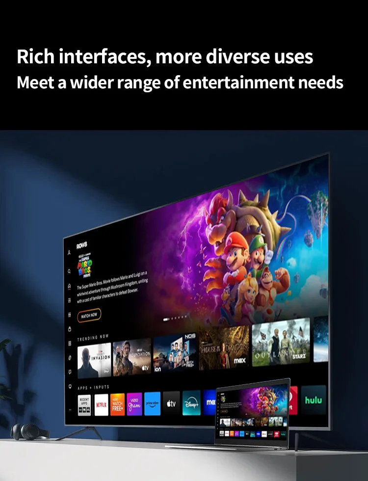 原装制造商工厂智能迷你Qled电视接受定制发光二极管32 43 50 55 65 75 85英寸2k 4k 8k安卓智能