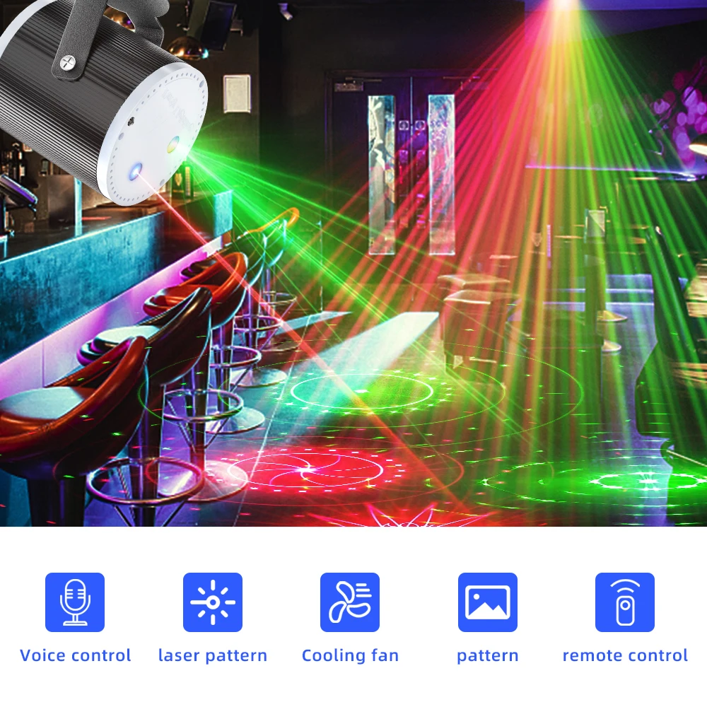 Sound Control Mini Beam DJ Laser Light Motif Lights Stage Lights Laser