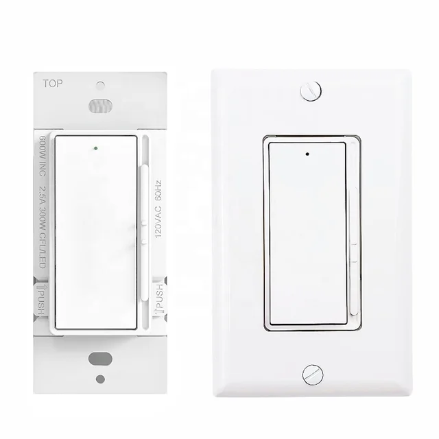 Tuya Smart Switch Single Pole Smart 60Hz For Home WIFI Dimmer Switch