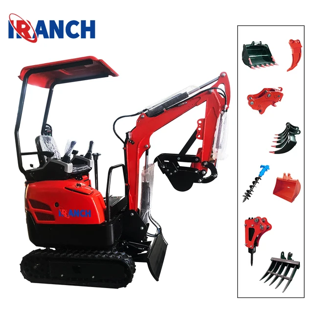 IRANCH Wholesaler OEM/ODM  0.8-3 Ton Mini Digger Excavator