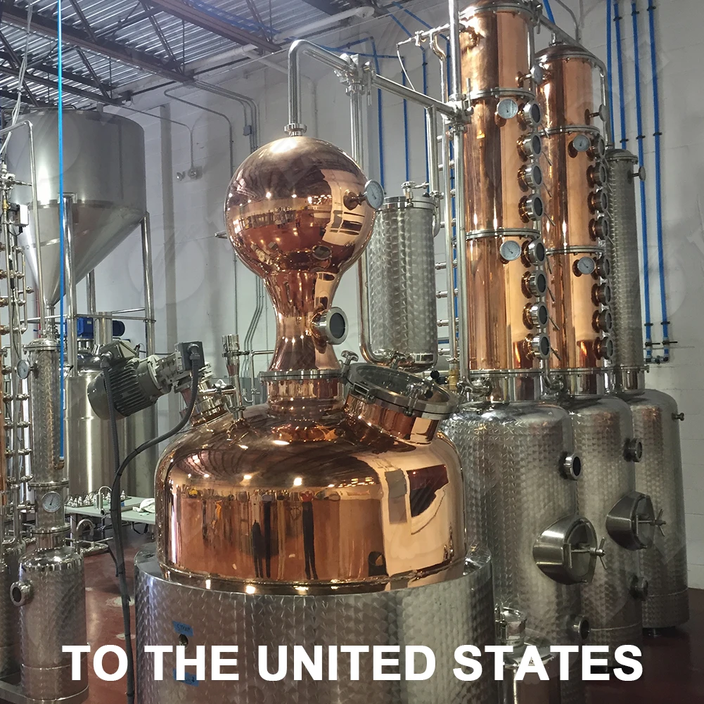 
 Краситель медный горшок все еще дистилляционное оборудование 96% дистиллятор спирта  