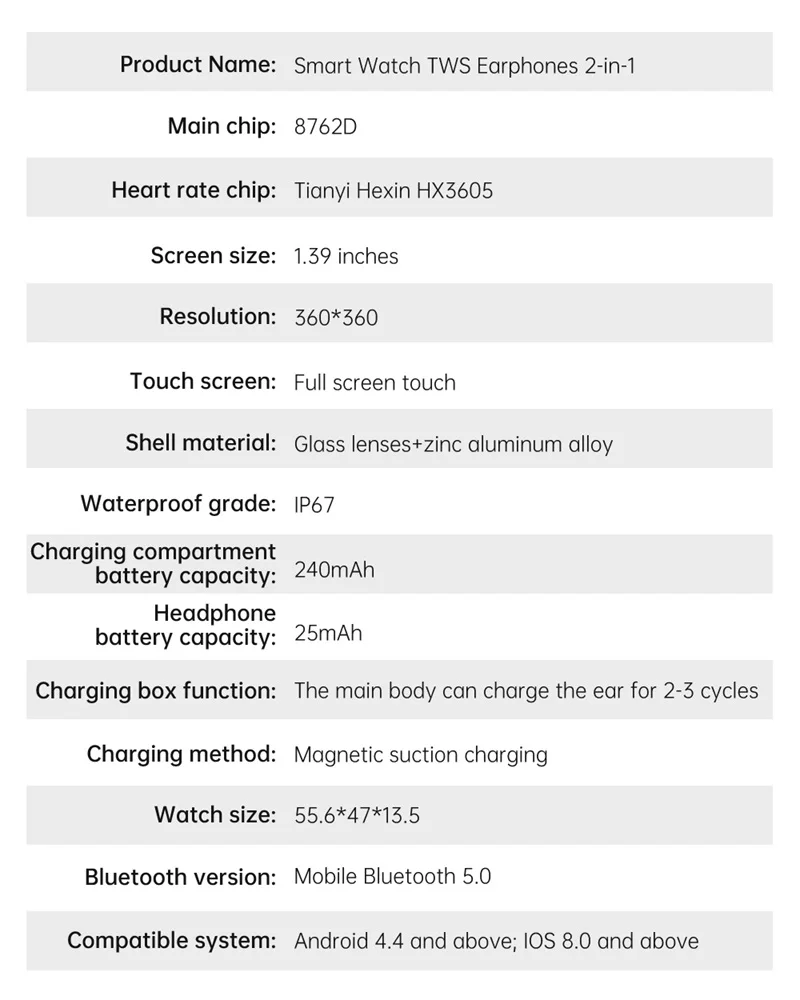 X10 2 in 1 Smart Watch with TWS Earbuds NFC IP67 Waterproof Fitness Tracker 1.39" HD Touchscreen Heart Rate SpO2 Monitor Sport Smartwatch for Men (26).jpg