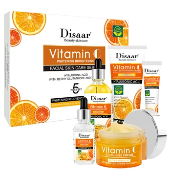 Dissar Rose Ceramide Facial Skin Care Set 5 Piece Sensitive Skin Lightening Cream Brightening Serum Beauty Skin Care Kit OEM ODM