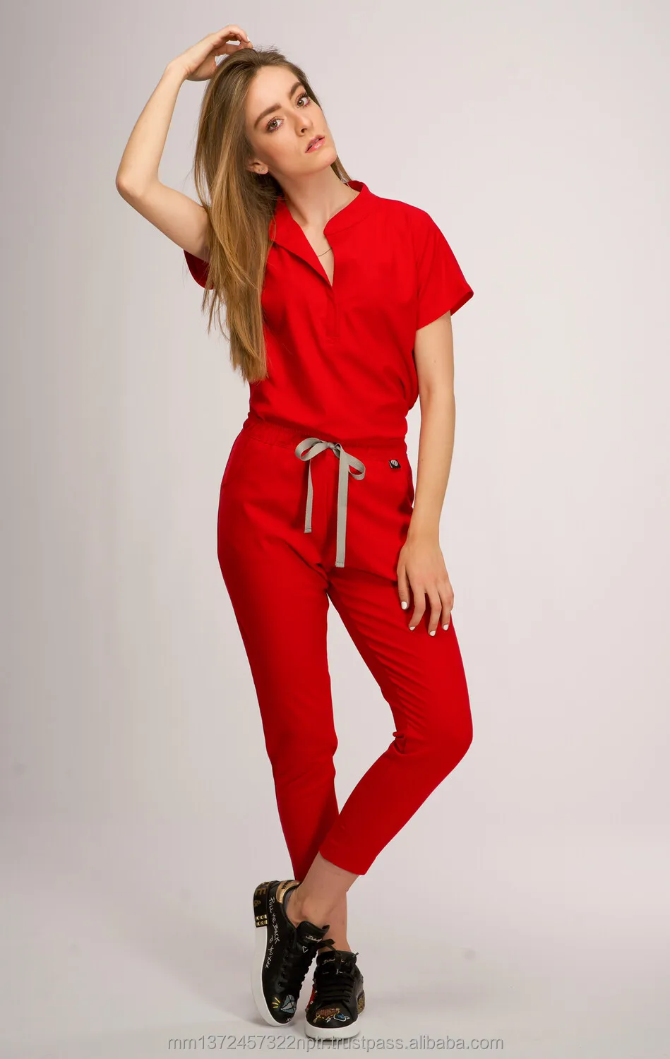 Fashionable Hospital Uniforms Scrub Medico Spandex Stretch Breathable ...