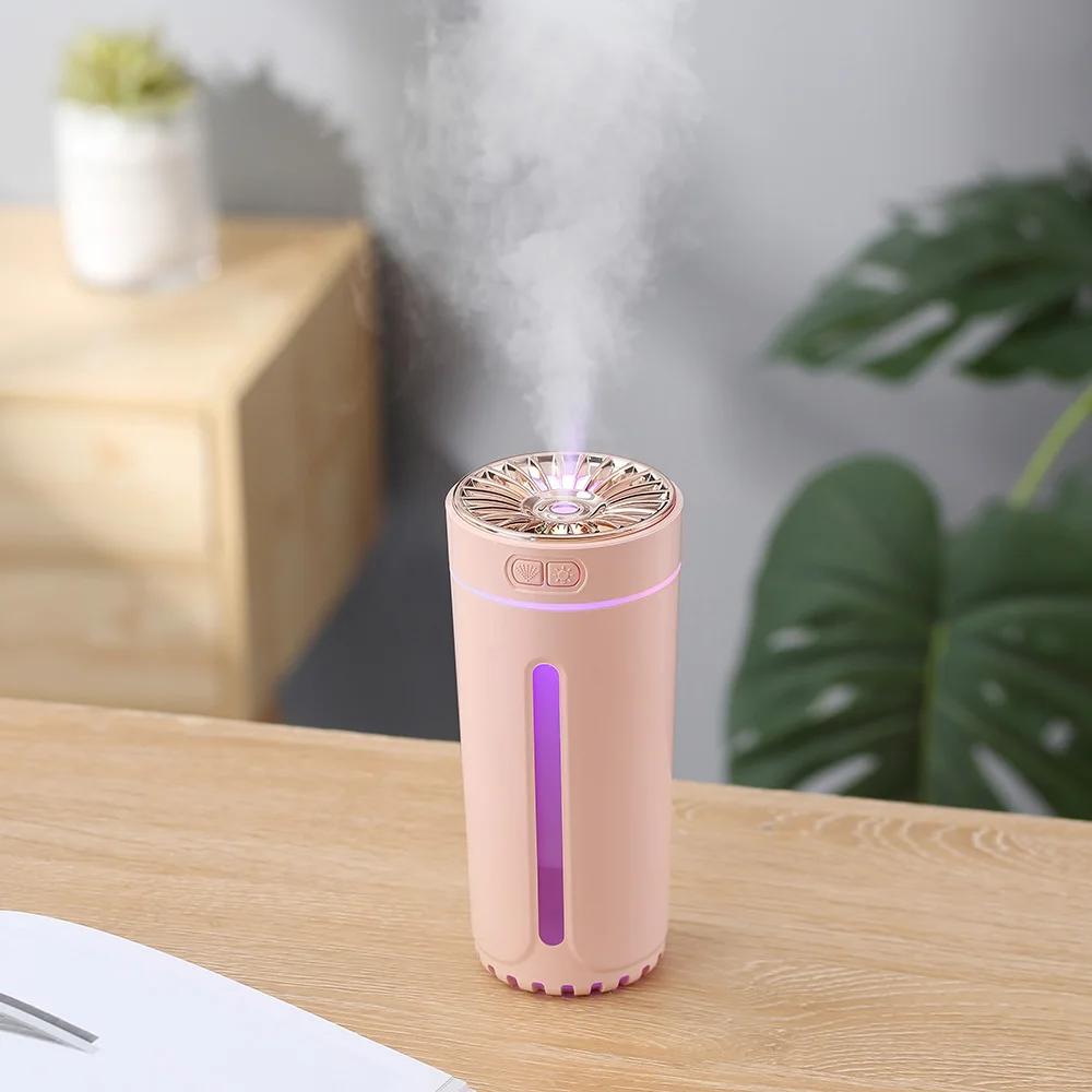 Fast Shipping Car air Diffuser Mini Battery Powered Smart Cool Mist Portable H2o LED Humidifier for Car