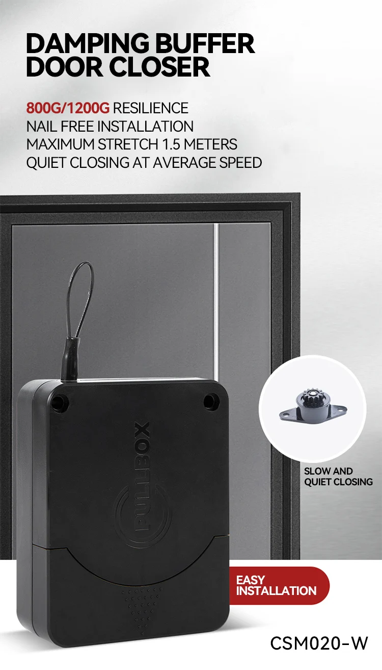 Forceful Automatic Door Closer,Built In Buffer Punch Free Door Closer