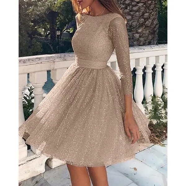 Summer New Fashion Women Sparking Silver Sequin Long Sleeve Midi Summer  Lace Y2k Dress - Buy Low Cut Sequin Dress Summer New Fashion Women Sparking  Silver Sequin Lace Dress For Summer,Long Sleeve